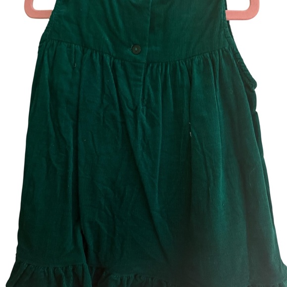 Rare Editions Christmas Reindeer Dress 24M Green Corduroy Holiday Outfit - Picture 6 of 9